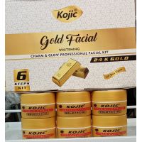 24k Gold Kojic Gold Facial Whitening Facial Kit 6 